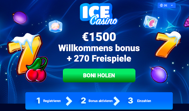 ICE Casino bonus bez depozytu