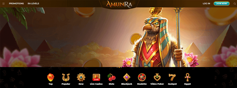 Amunra Casino Bonus sans dépôt